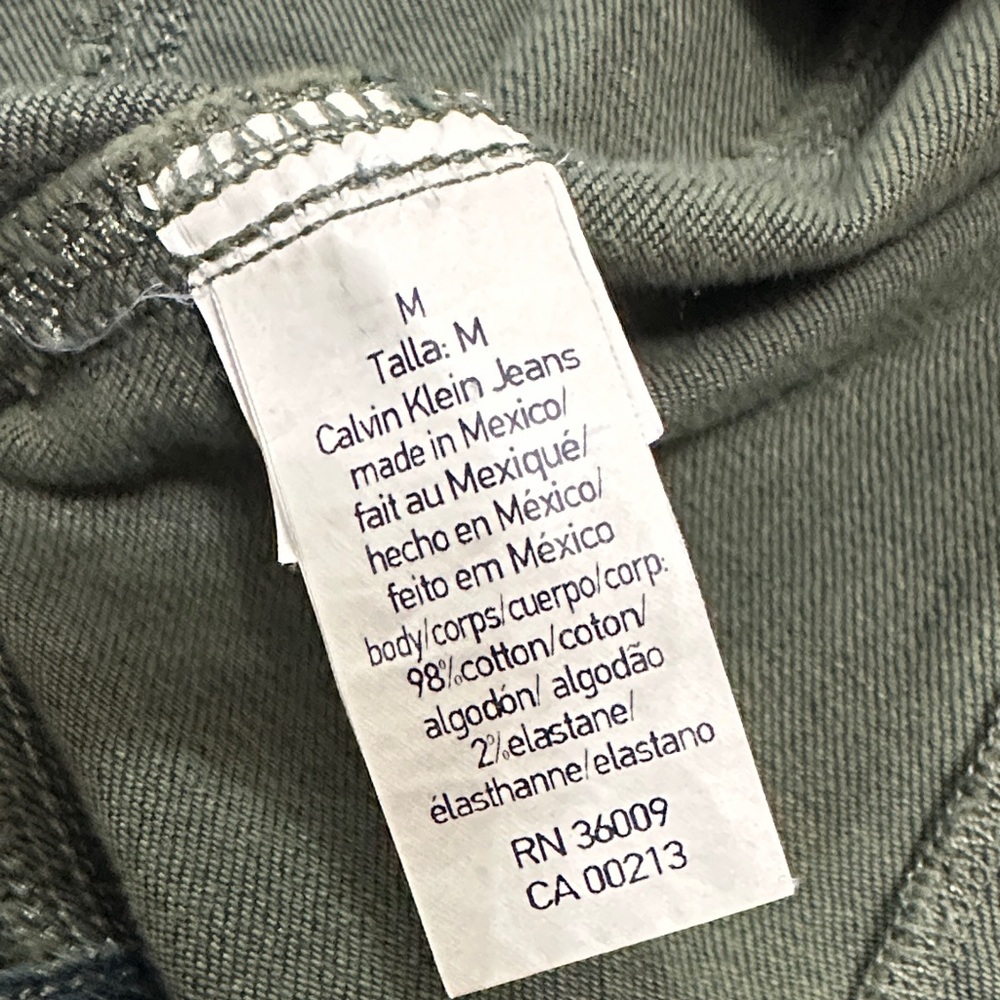 Calvin Klein Collection Forest Green Jean Jacket - Picture 4 of 9